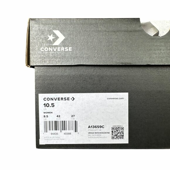 ⭐Converse Chuck Taylor Lift Rose Cross Stitch 10.5 Women's Shoes Sneaker A13659C - Picture 8 of 12